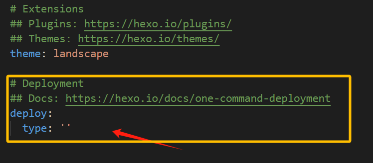 在配置文件中填写 deploy 字段